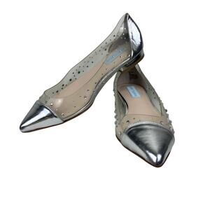Betsey Johnson Women’s Blue Flats Rhinestone size 8